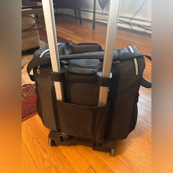 Rolling Travel Duffel Bag with Wheels & Telescoping Handle - Picture 6 of 16